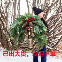 2022クリスマス花輪祝日クリスマステン条場所配置道具花輪装飾品掛けメーカー源