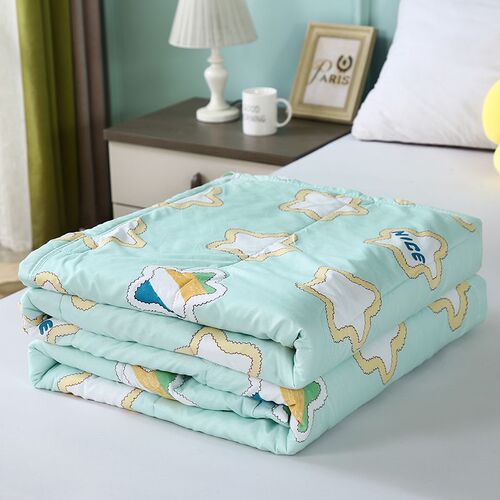 Summer Cool Quilt Washed Cotton Air Conditioned Quilt Summer Thin Quilt Machine Washable Double Summer Quilt Summer Single Quilt Student Dormitory