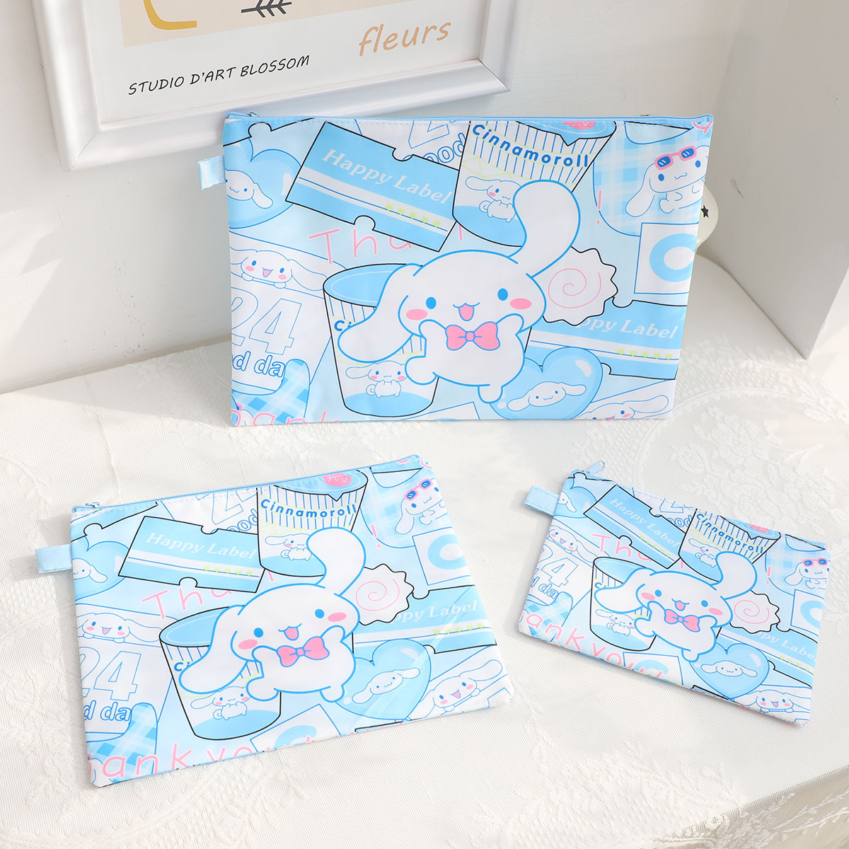 Cartoon cute storage bag for folders for documents