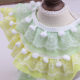 Spot 5cm lace chiffon wool ball pleated lace pet scarf supplies clothing decorative fungus discount lace