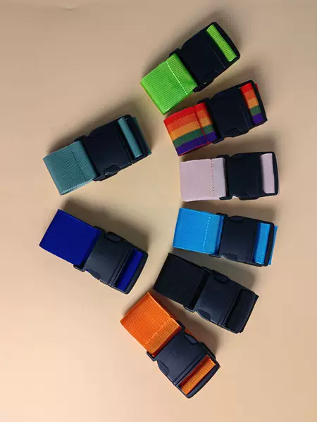Luggage Binding Belt One-word Luggage Belt Password-free Packing Belt Travel Safety Rid Belt Luggage Explosion-proof Binding Belt
