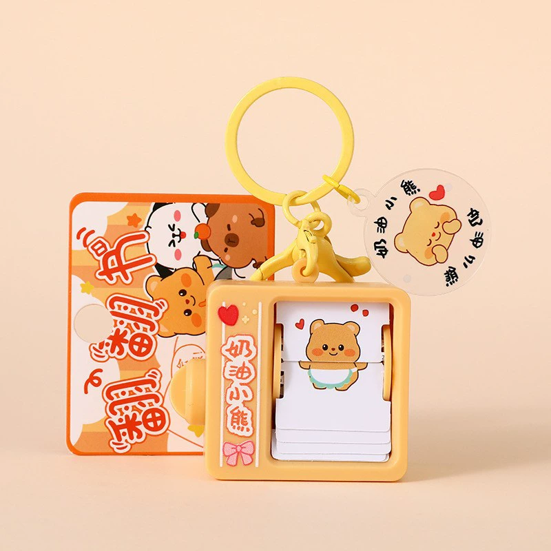 Настоящая Cartoon-ойл? (непонятно) Genuine cartoon oil, keychain, creative doll, cute pendant, with little bears, Birthday gift, wholesale