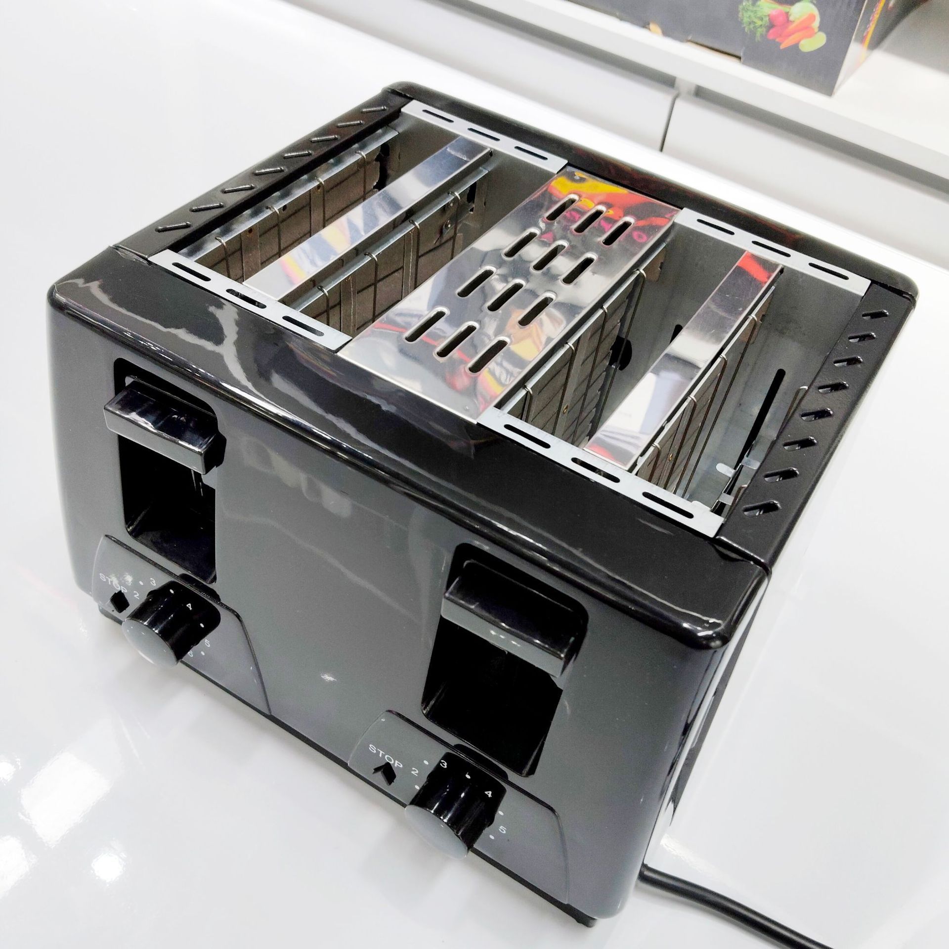 RAF Opus Toaster Toaster 2 piezas de desayuno para tostar sándwiches mini-panaderas ventilador de calor