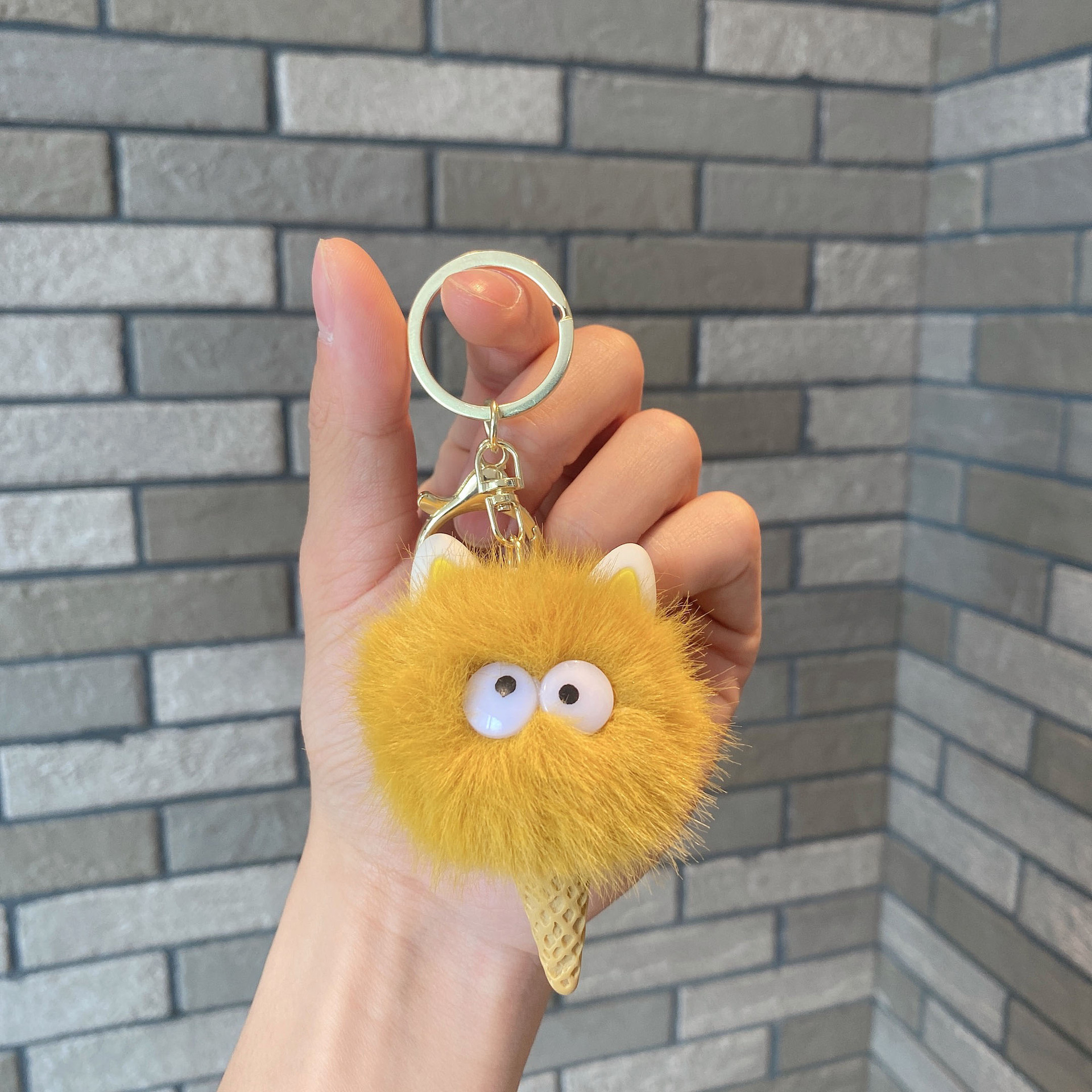 Personalidad extraña imitación de visón muñeca de peluche pareja encantadora bolsos bolsos accesorios exquisitos pequeños regalos