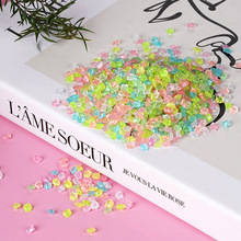 3-5MM夜光沙 园林水族鱼缸造景夜光石碎石颗粒发光石鹅卵石彩色石