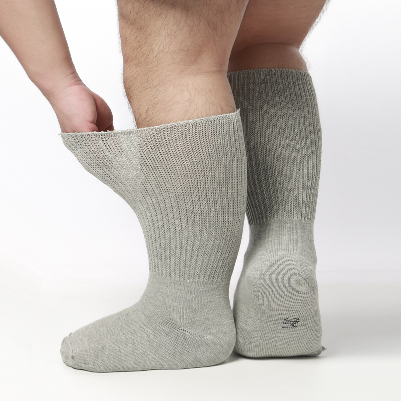 アマゾン爆型靴下男性浮腫肥満看護抗菌松口靴下diabetic socks糖足靴下