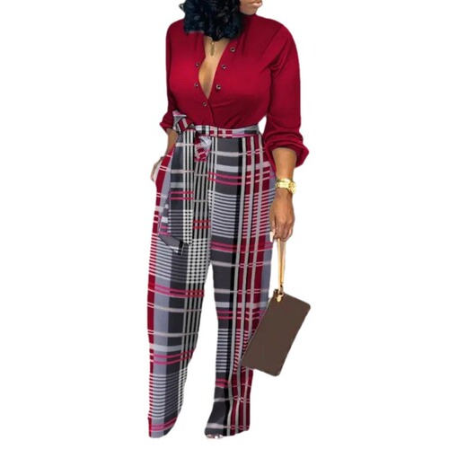 Women's Loose Plus Size Bodysuit for Cross-border E-commerce  Amazon Autumn/Winter High-Waisted Casual Straight Bodysuit European Style