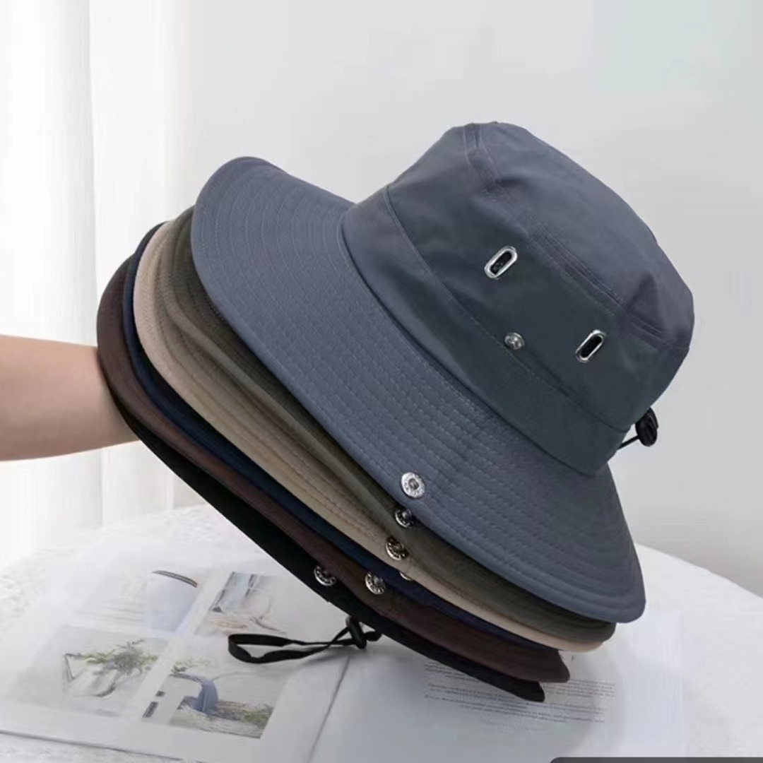 Sombrero Pescador de Sol de Poliéster con Protección Solar y Secado Rápido para Exteriores y Pesca