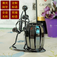 Wholesale creative decorative pieces, Iron Man music pencil holder kit, metal handicrafts, mixed style C16 series optional