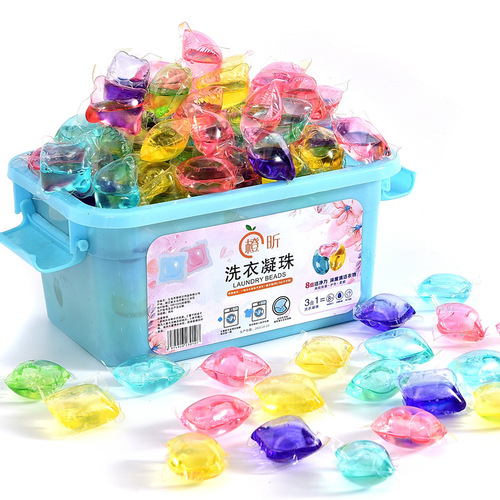 Wholesale laundry pearl manufacturers, three-in-one laundry pearls, long-lasting fragrance, powerful decontamination, concentrated bagged laundry detergent