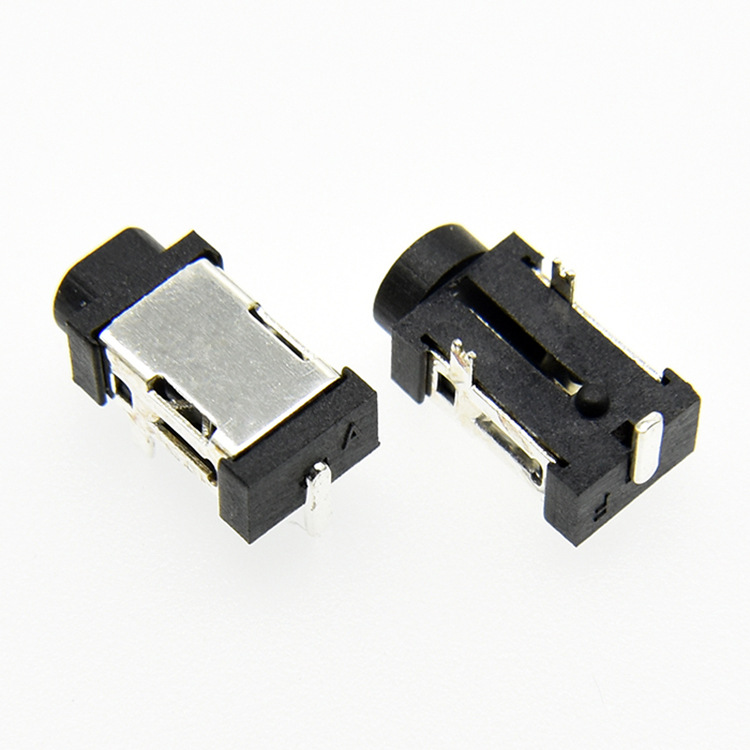 DC055插脚电源插座DC-055A/059 3脚插脚 有头2.5口 0.7芯小型插座