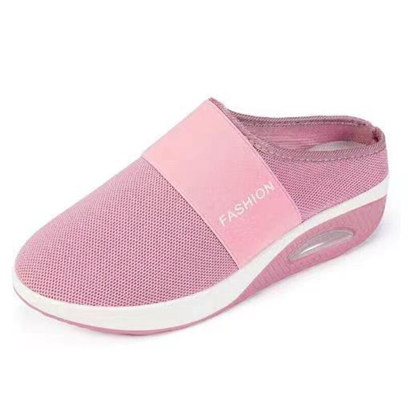 Foreign Trade Fine Mesh Slippers 2026 New Summer Women's Shoes Breathable Thick-Soled Slip-On Closed-Toe Sandals