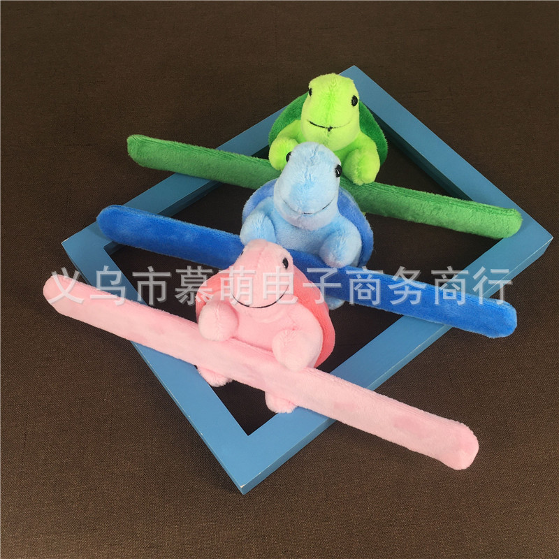 Cultural creative novel multiple turtle plush doll snap ring couple Children adult decoration bracelet doll