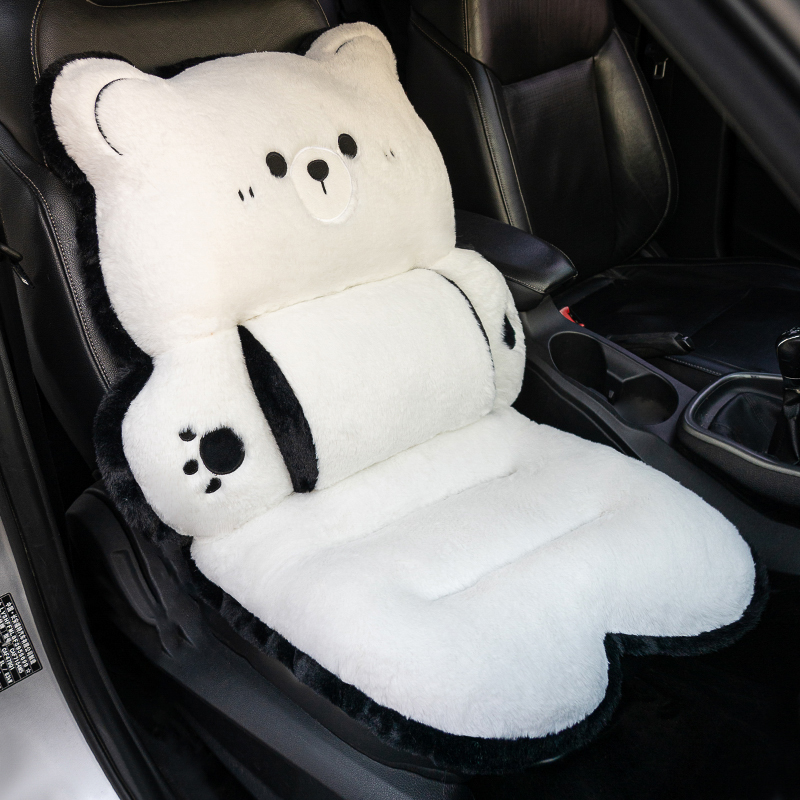 Cojín Acolchado para Asiento de Auto de Peluche, Acolchado y Térmico, para Automóvil