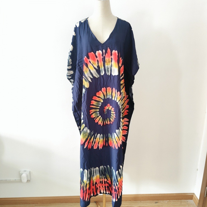 2022 nueva Europa y América blusa de playa impreso traje vacaciones vestido bikini camisa protección solar 5D196