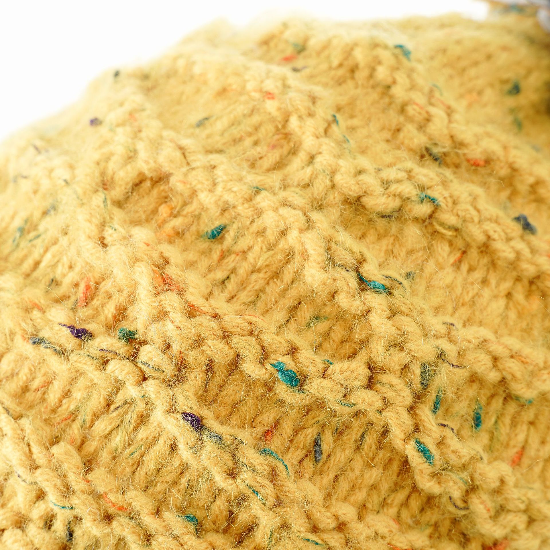 Otoño e Invierno nuevo color mezclado bola hecha a mano protección del oído sombrero de punto femenino invierno coreano dulce lindo sombrero de lana
