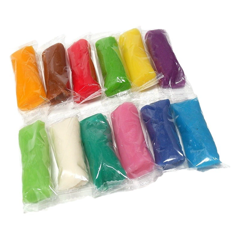 Сверхлегкая глина, детские игрушки, цветная глина, 12 цветов, пластилин, глина для детского сада, ручная работа, сделай сам