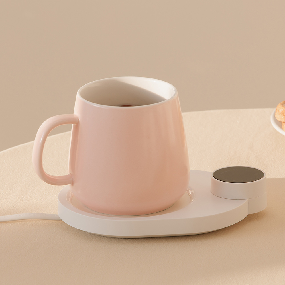 定制乐乐多智能恒温极简暖杯垫 咖啡牛奶办公家用55°加热暖杯垫