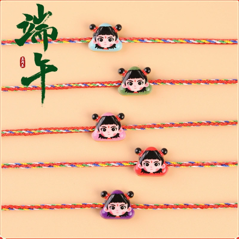 Популярный красочный браслет Nata из веревки Dragon Boat Festival для детей и младенцев, тканая красочная нить ручной работы для Маяковского фестиваля.