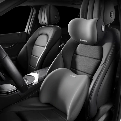 Headrest driving seat memory foam waist - grey-hot-standard-headrest