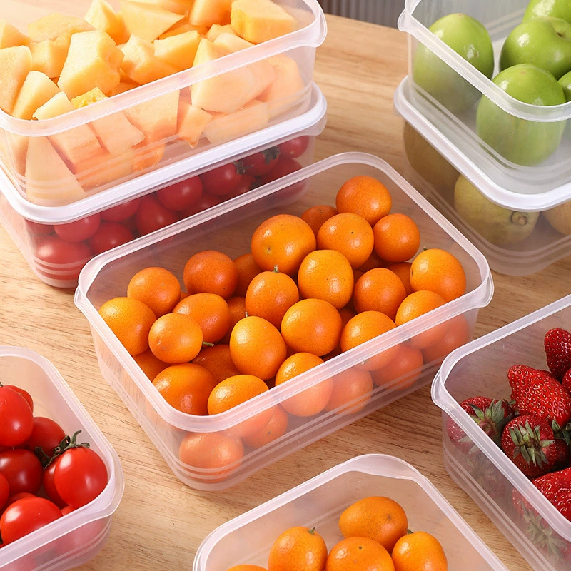 Refrigerator Food Storage Boxes, Food-Grade PP, 350–2000 ml, Stackable Fresh-Keeping