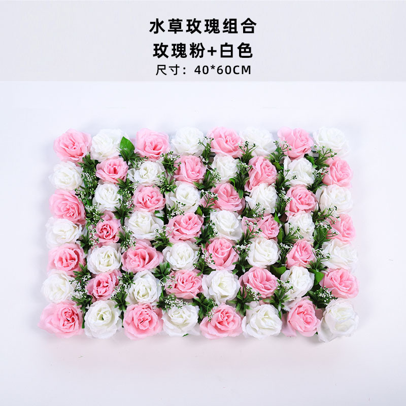 造花壁造花バラアジサイダリリ花立体背景壁窓造園結婚式結婚式装飾花列|undefined