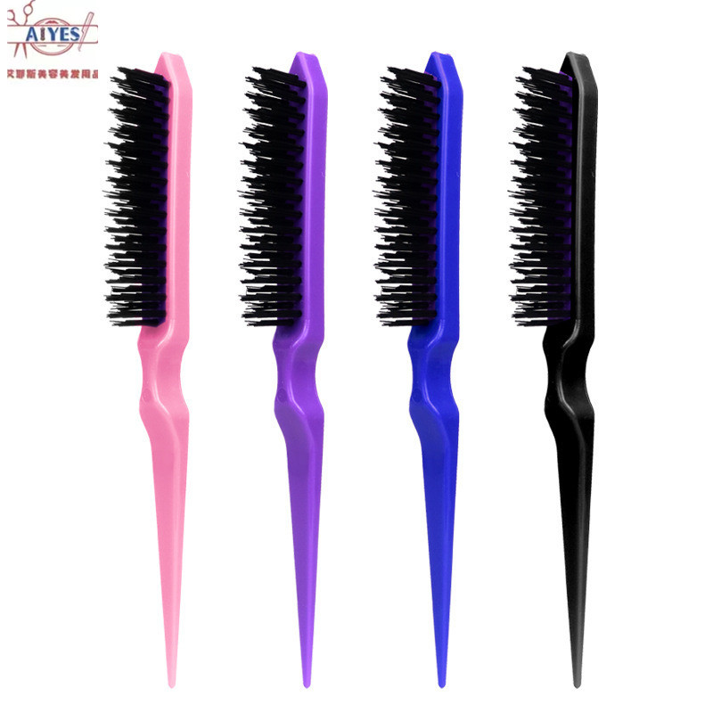3 열 빗 빗 사진 스튜디오 헤어 스타일링 헤어 빗 뾰족한 꼬리 빗 홈 푹신한 컬링 빗 헤어 클리닝 아티팩트