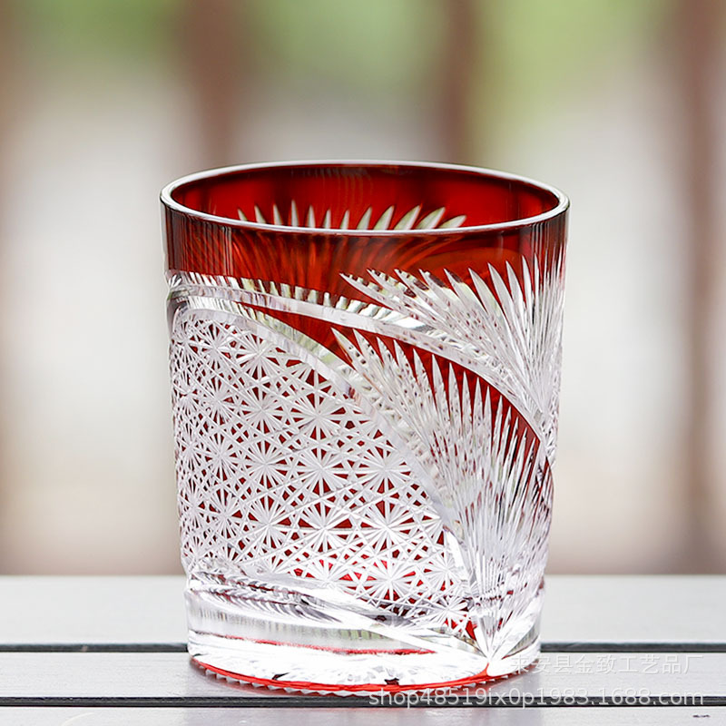 Copa de cristal Edo de estilo japonés, copa de whisky, copa de vino hecha a mano de alta calidad, copa de bar, copa de cerveza, regalo