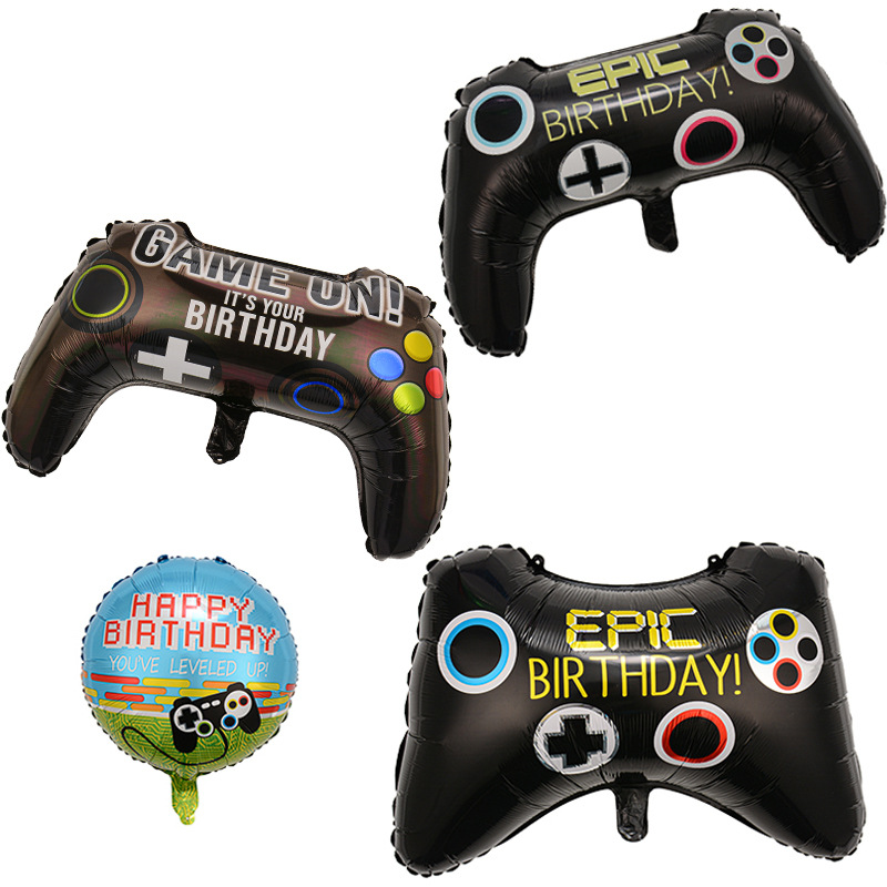 Gamepad Película de aluminio Globos de papel de aluminio al por mayor Globos de modelado de dibujos animados Decoración de fiesta de cumpleaños Globos al por mayor