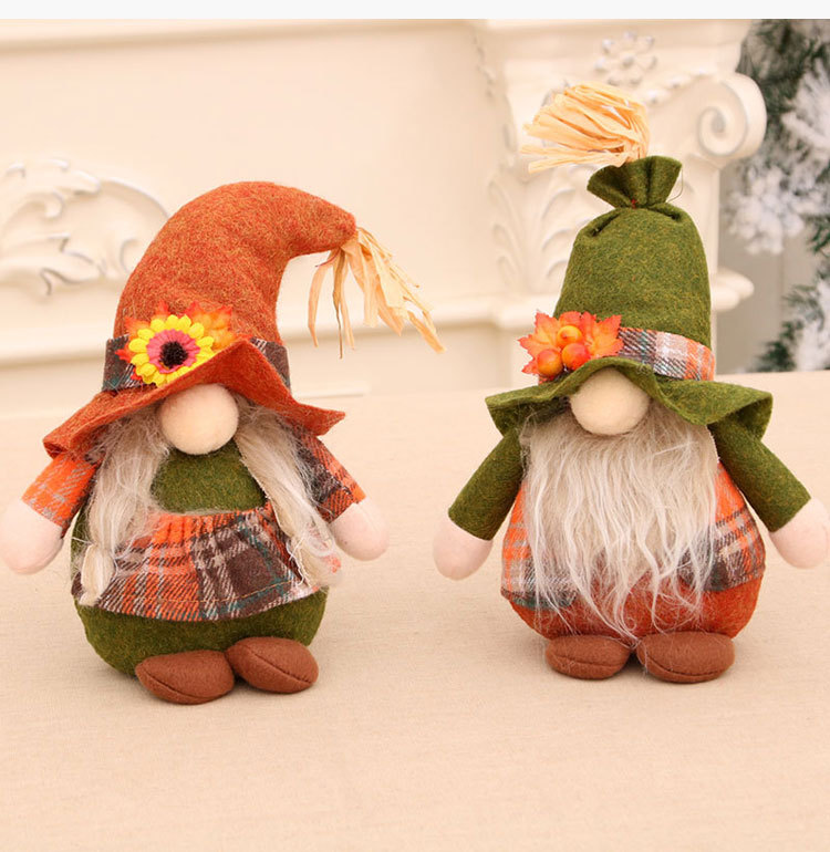 New Cross-border Large Faceless Deep Forest Old Man Christmas Dwarf Old Man Harvest Festival Doll Gift display picture 9