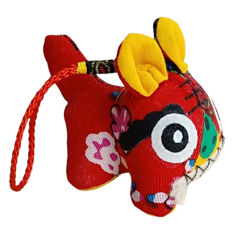 Ручной работы ткань тигр украшения народные характеристики ремесло традиционные ткани Тигр Китайский стиль подарок маленький тигр кулон