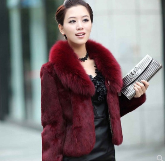 Women's Imitation Fur Autumn And Winter Artificial Mink Hair Imitation Fur Coat Women's Short Fox Fur Collar Rabbit Fur_voghion.com