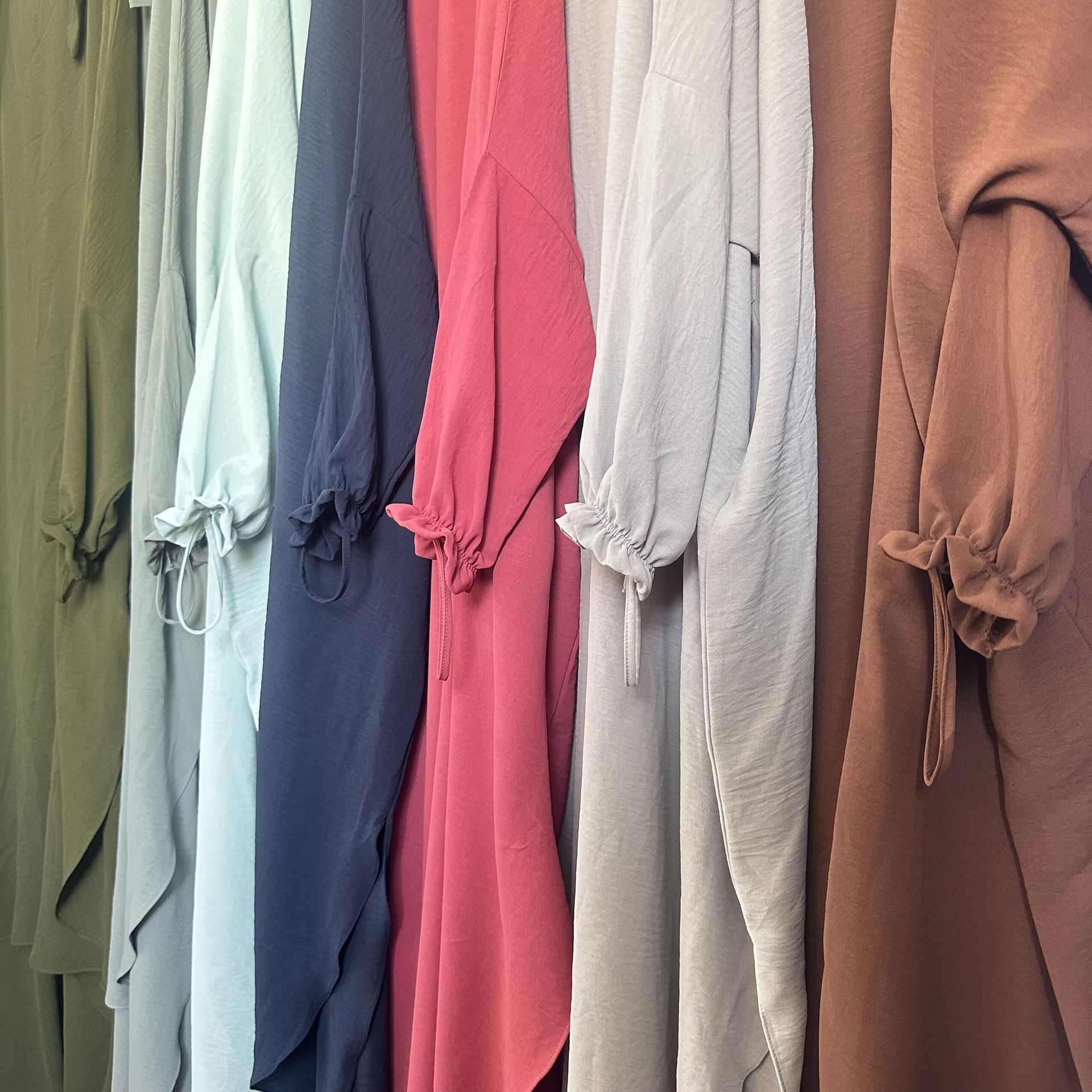Solid Color Jilbab with Pocket (MJ016)