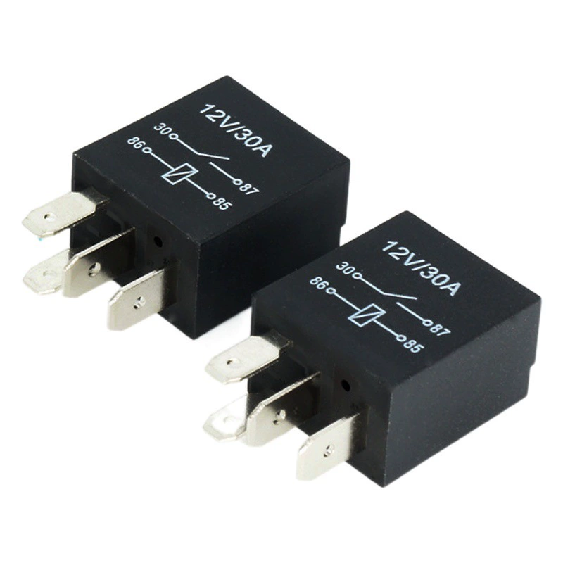 Прямая продажа автомобильного фиолетового ближнего и дальнего света 12 В 24 В 30 А 4-контактный 5-контактный блок предохранителей для кондиционера, модификация масляного насоса, автомобильное реле.