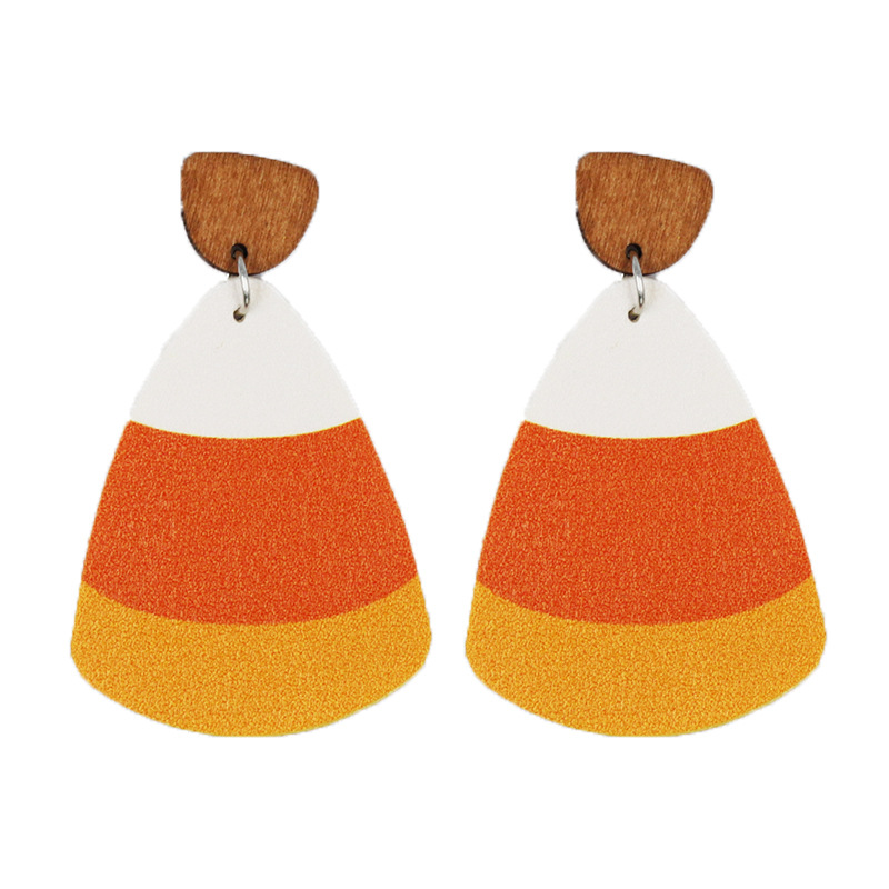 Wholesale Jewelry Casual Simple Style Color Block Pu Leather Drop Earrings display picture 5