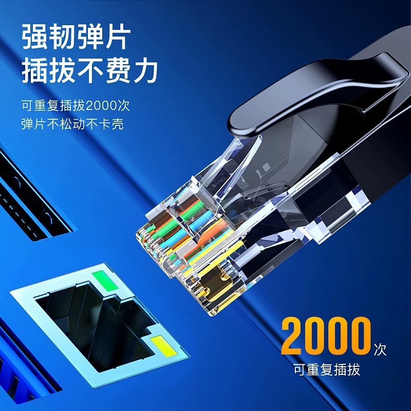 "Biyuz 6 категория сетевой кабель CAT6 гигабитная сверхскоростная широкополосная сеть инженерия дома компьютер мониторинг джампер"
