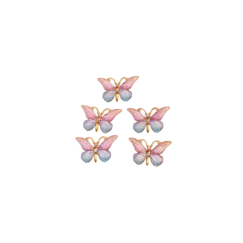 Estilo explosivo Super Fairy Symphony Horquilla de mariposa tridimensional Clip de pelo roto femenino Tocado Clip de pico de pato Horquilla para niños con sentido avanzado