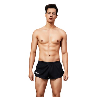 Wholesale SEOBEAN/hibin fashion Men's solid color double-layer anti-exposure sports shorts running pants home pants