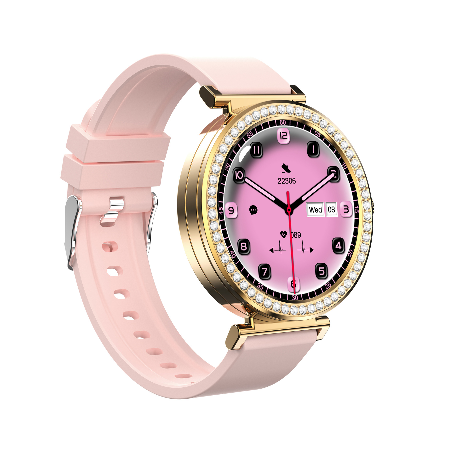 M10 Pro Smart Watch Gt5 Mini Bluetooth Call Heart Rate Blood Oxygen Sleep Monitoring Diamond Women's Watch