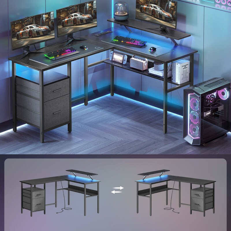 Simple Modern Solid Color Desktop Laptop Desk, Long Table for Study, Reading, Writing, and Study Table for Bedroom