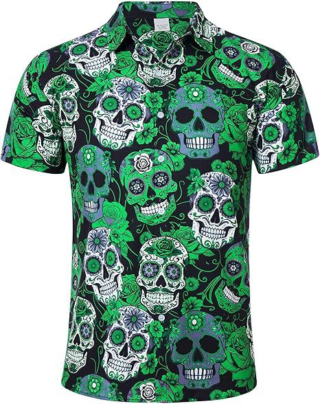 Venta caliente transfronteriza europea y americana, linda mascota gato estampado 3D, camisa hawaiana de manga corta con botones sueltos en la calle principal para hombres