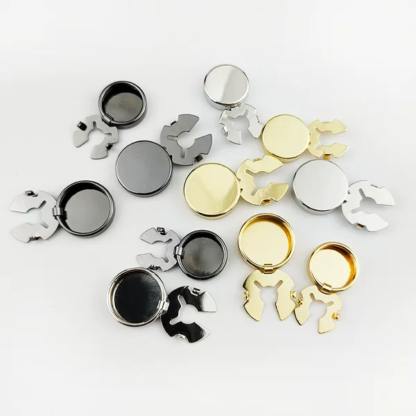 DIY Hot-Selling Shirt Buttons, Copper Turtle Smooth Surface Buttons, Blank Electroplated Button Sets, Brooch Buttons, Cufflinks, Handmade Accessories