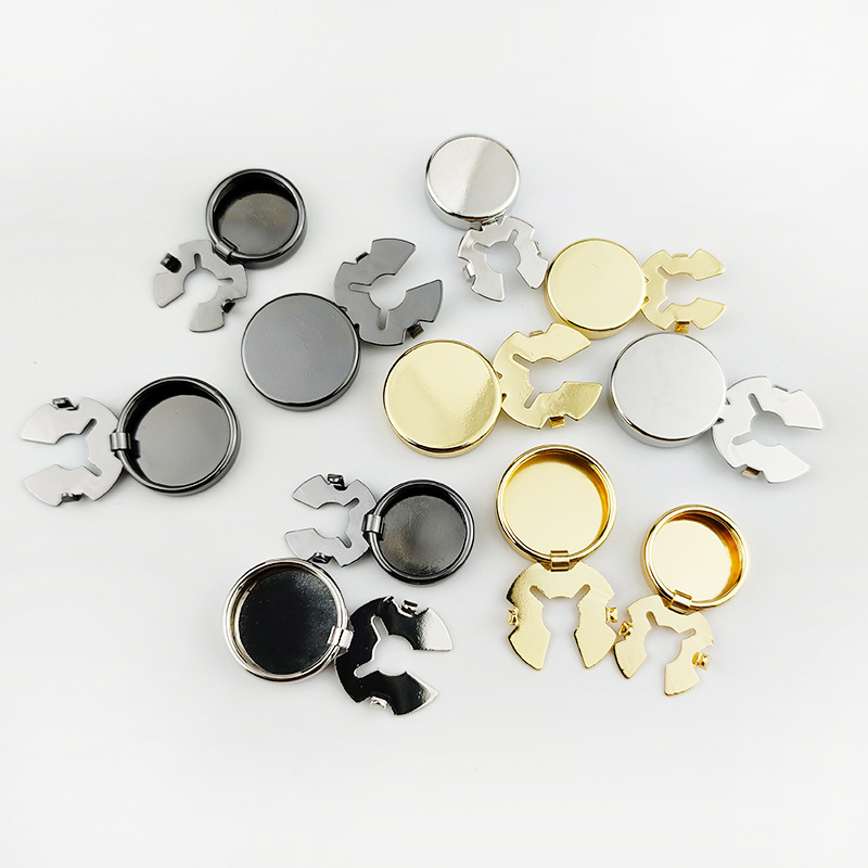 DIY Hot-Selling Shirt Buttons, Copper Turtle Smooth Surface Buttons, Blank Electroplated Button Sets, Brooch Buttons, Cufflinks, Handmade Accessories