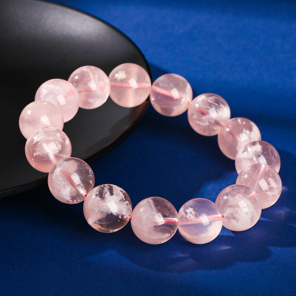jingzhou jewelry 5a natural pink snowflake ghost bracelet anomaly pink ghost high sense female bracelet wholesale