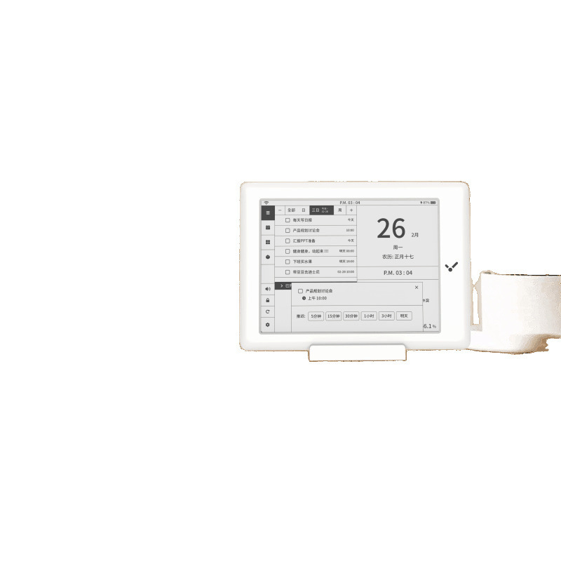 フラッシュポイントスマートカレンダー 2025 新しい wifi 永久カレンダー電子時計温度と湿度オフィスデスク装飾目覚まし時計|undefined