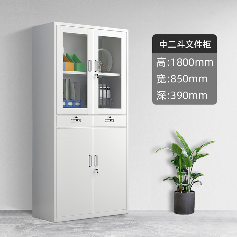 鋼製書類棚事務室資料棚財務証明棚鉄皮収納棚書類棚鍵付き低い棚メーカー