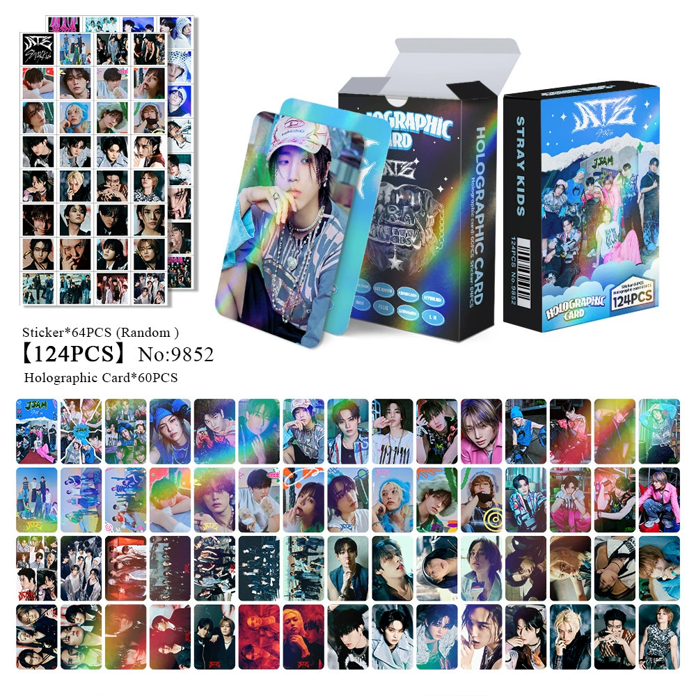 New Model Exclusively for Foreign Trade: 124 Holographic Cards, Total Chain Gidle Str Bptwice Celebrity Merchandise Lomo Small Cards