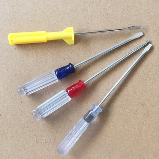Manual transparent handle screwdriver small cross word crystal screwdriver word multi-function screwdriver suit tool