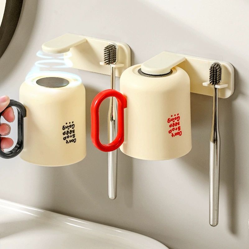 Настенное стекло для полоскания рта с магнитным всасыванием