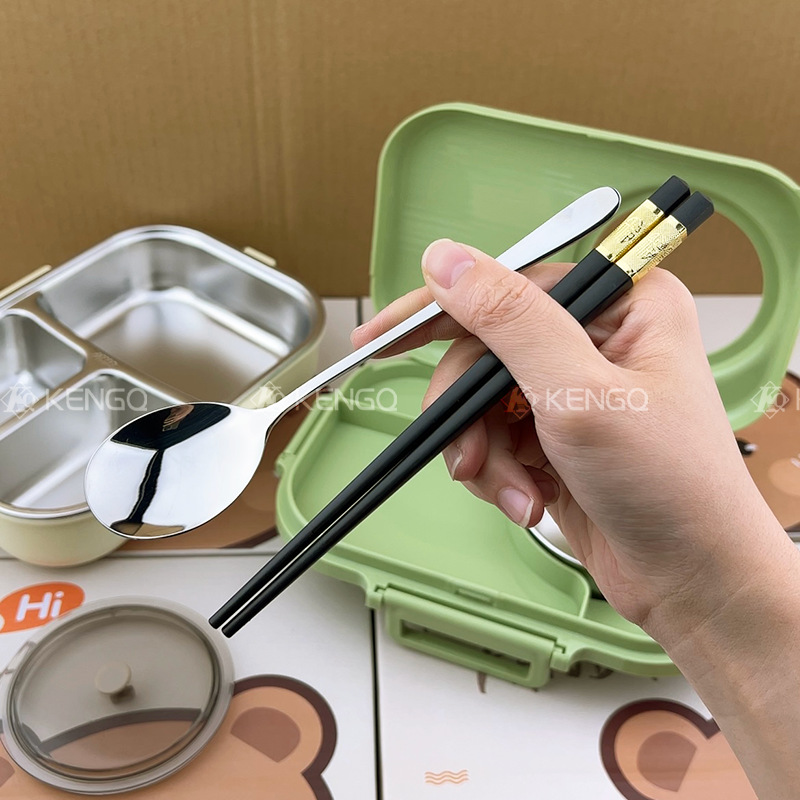 Fiambrera con aislamiento de acero inoxidable 304, bandeja especial para niños para trabajadores de oficina, lonchera para almuerzos